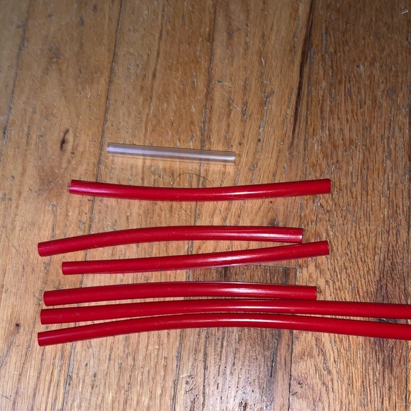 🖤5 for $20- 6 Knex Red track splice tube connector pcs K’NEX replacement  8”, 6” - Picture 1 of 3